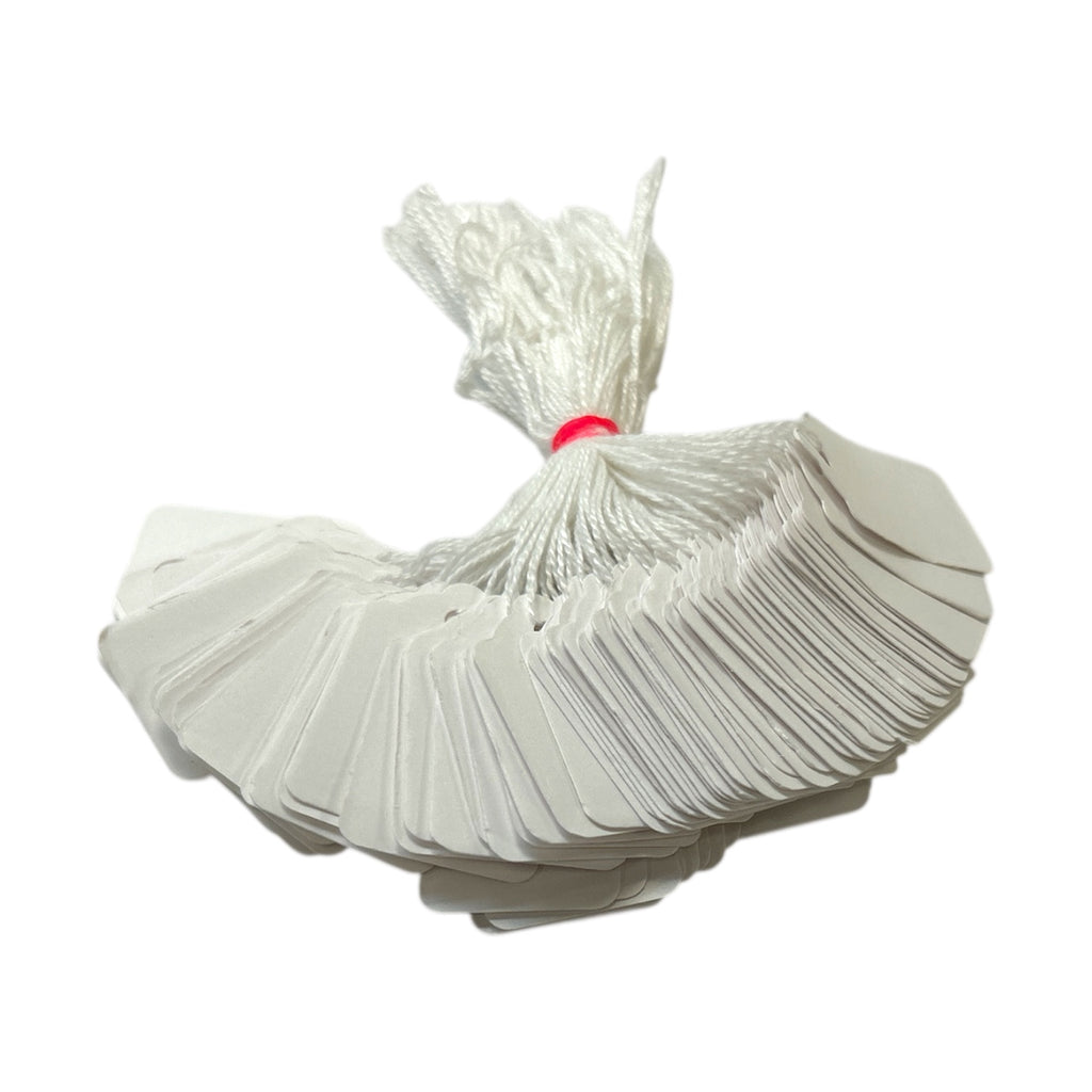 Box of 1000 White Merchandise Tags 44mm x 29mm– Choice Wholesale