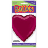 Burgundy Solid Heart Foil Balloon 18"