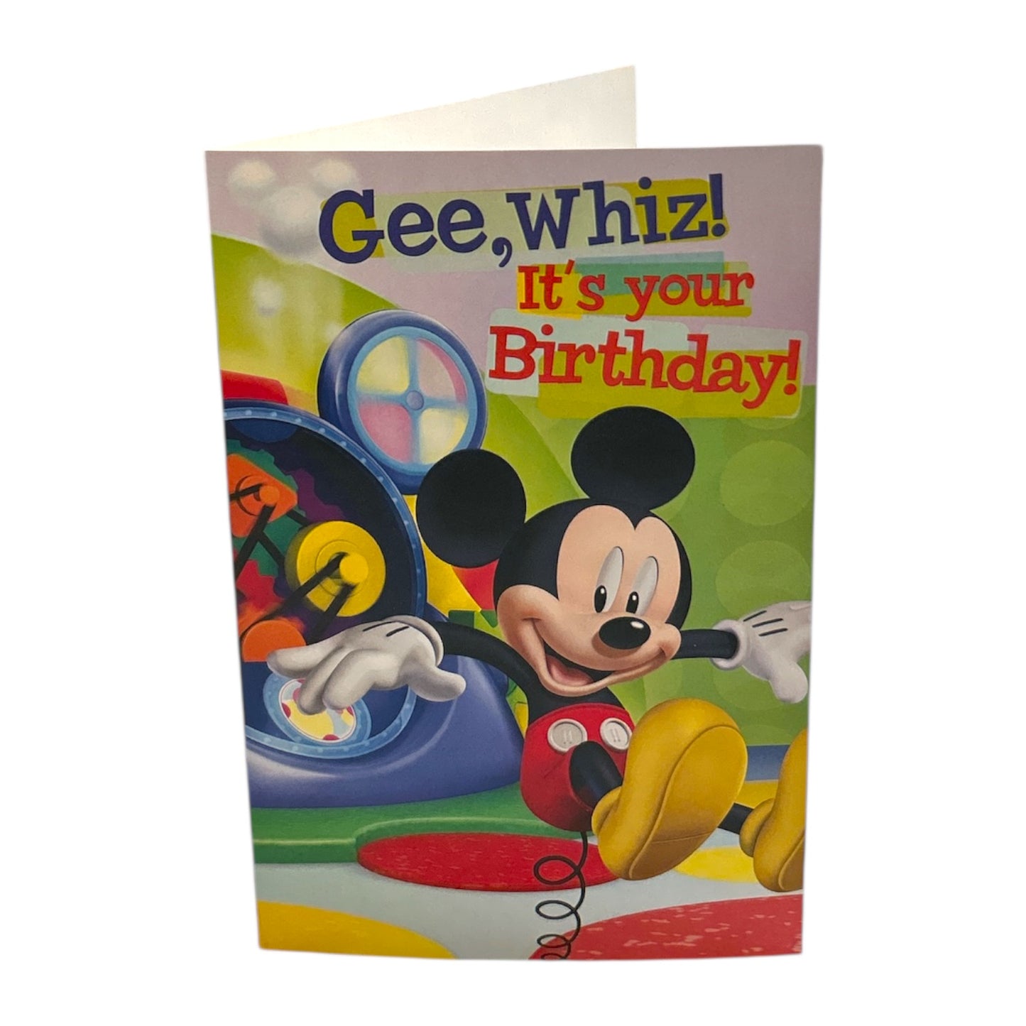 Mickey Mouse Playful Expressions Gee, Whiz! It's Your Birthday! Greeting Card