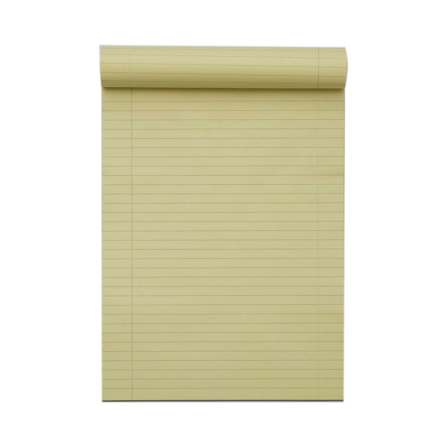 Pack of 10 Rhino A4 50 Leaf Yellow Paper 8mm Lined with Margin Legal Pads