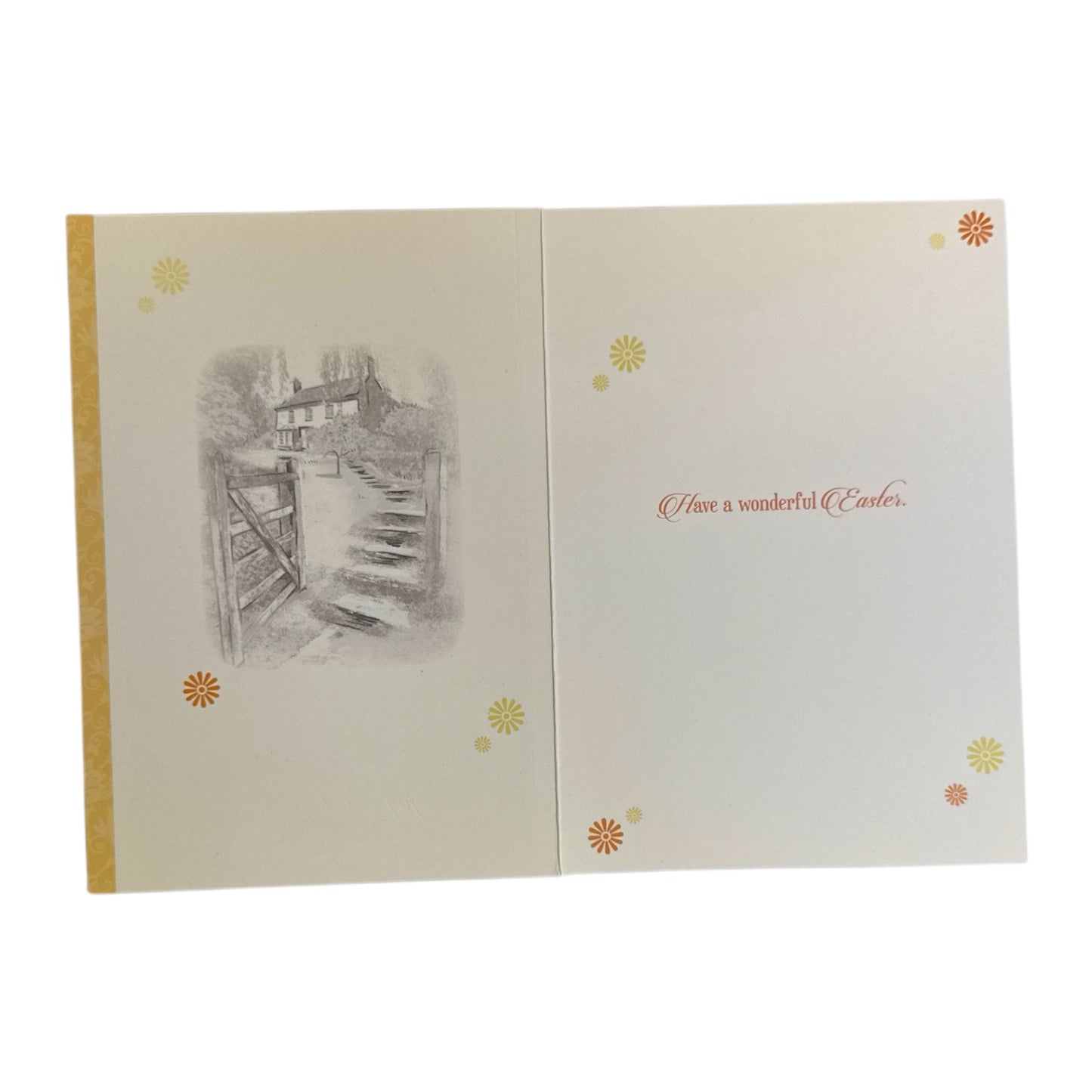 To Both Of You Wonderful Time Yellow Flower Design Easter Card