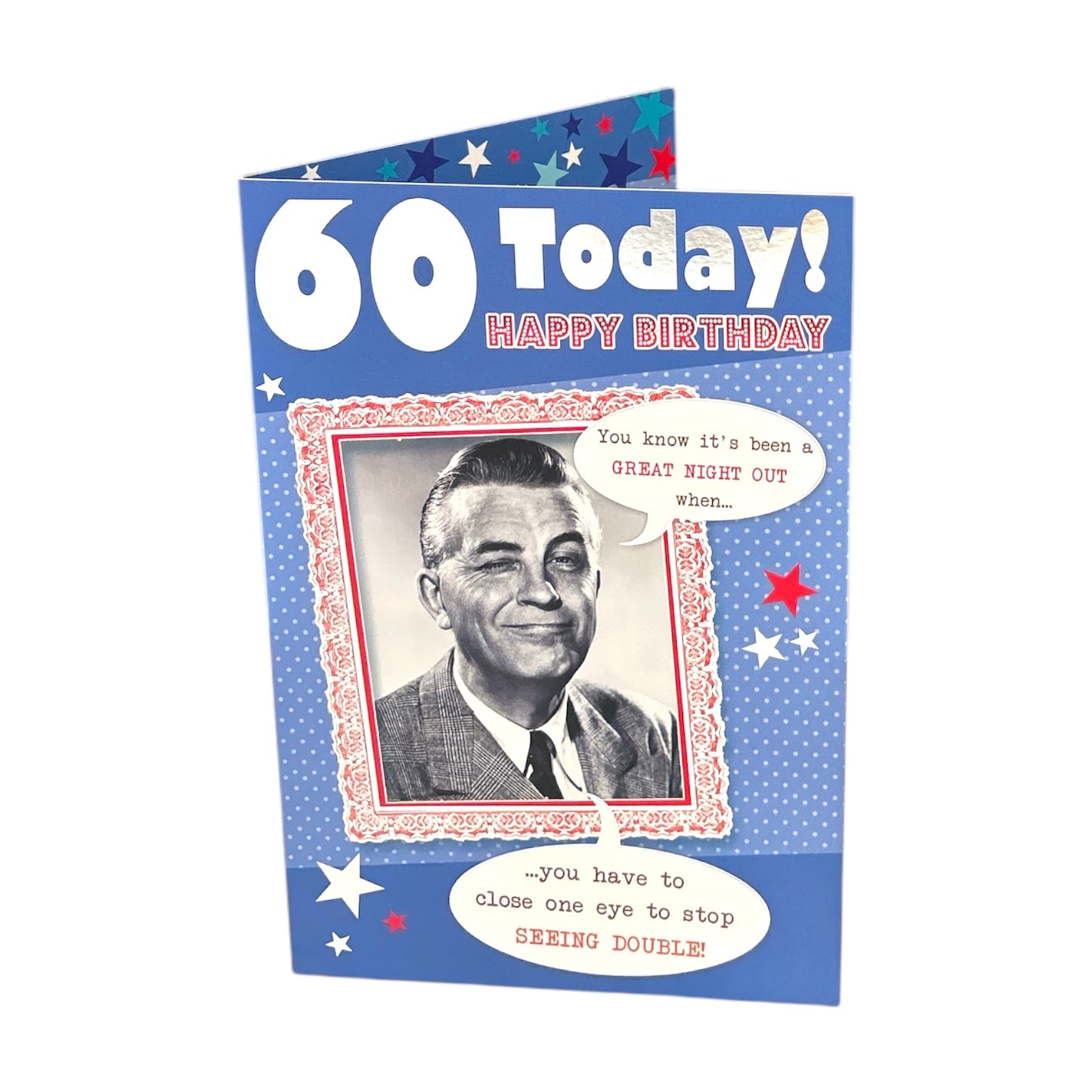 60th Mail Night Out Witty Words Birthday Card