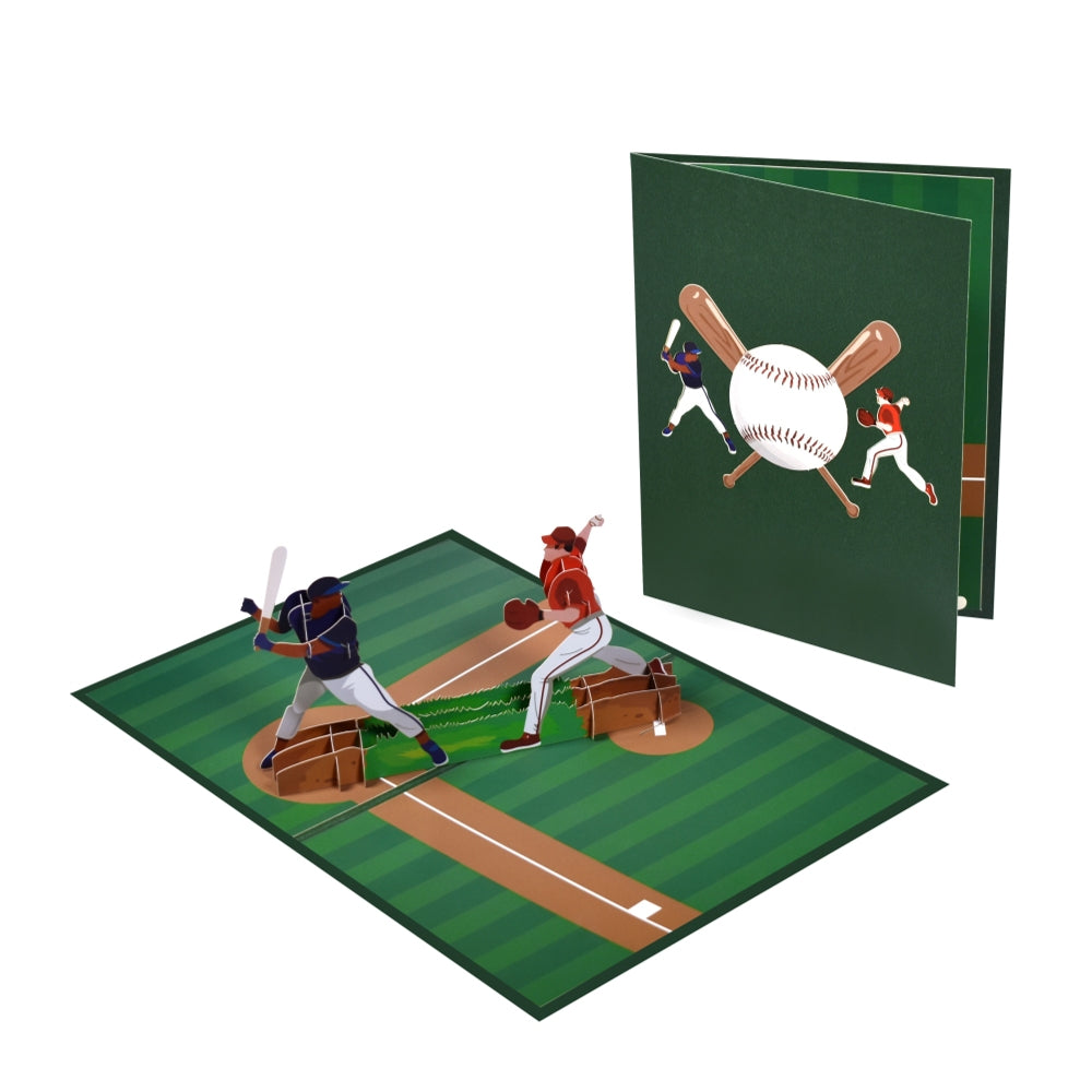 Baseball Field 3D Pop Up Greeting Card