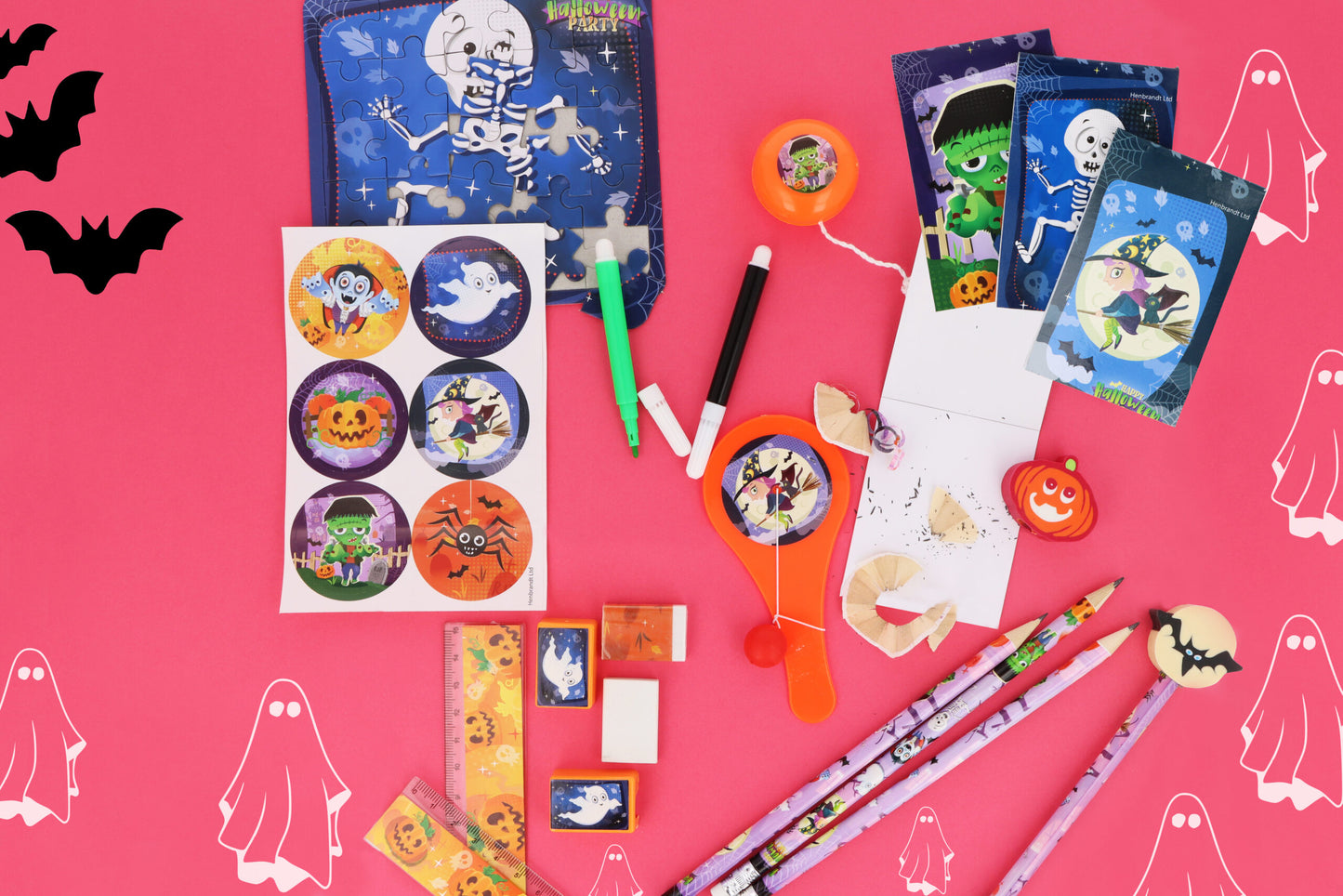 Pack of 5-Piece Halloween Stationery Set