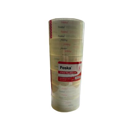 Pack of 6 48x100mm Clear Tape