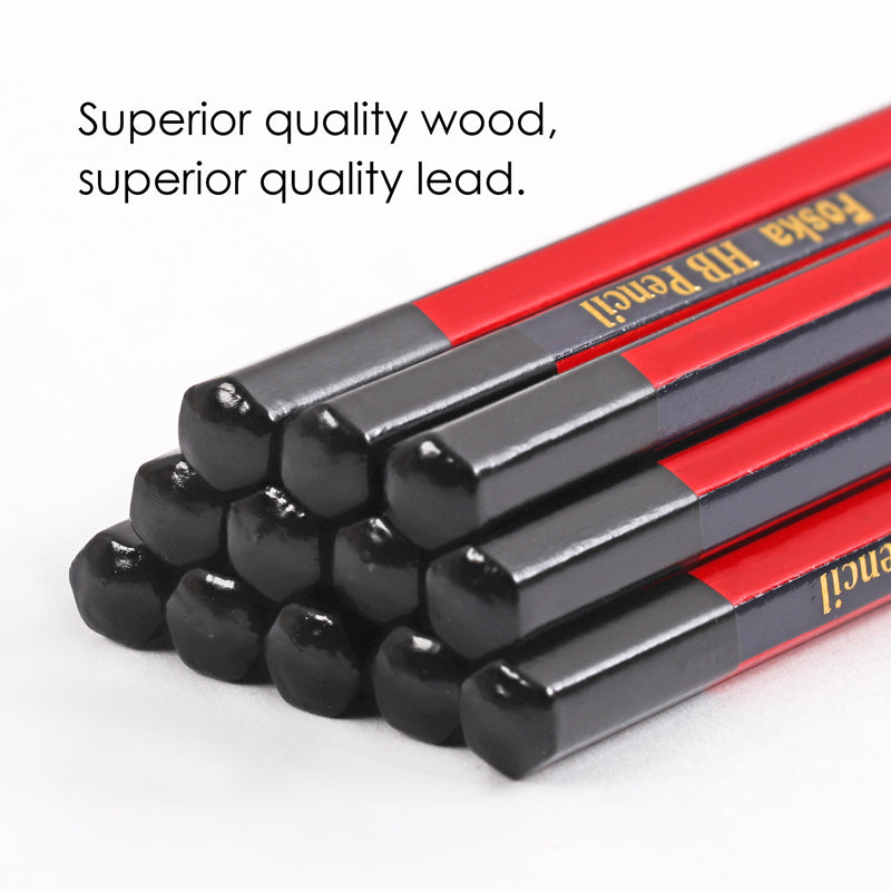 Pack of 12 Wooden HB Pencils