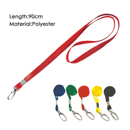 Pack of 100 Red Lanyards with Swivel Lobster Claw Clasp Clips