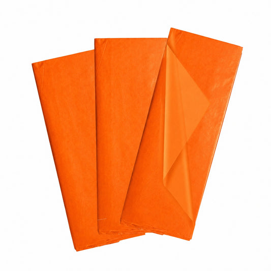 Pack of 10 Orange Acid Free 50 x 70cm Tissue Paper Sheets
