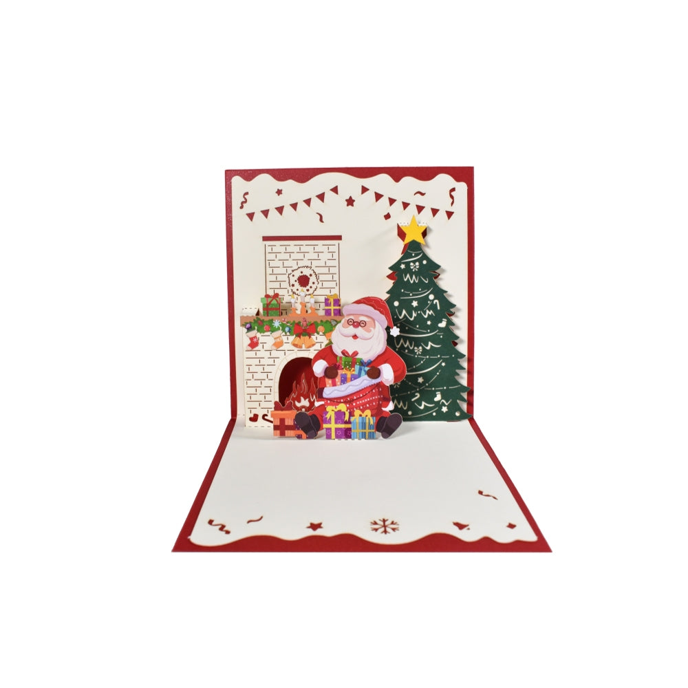 Santa’s Cozy Corner 3D Pop Up Christmas Card