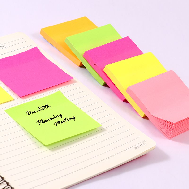 400 Sheets Pastel Colour Sticky Notes Memo Block 75x75mm