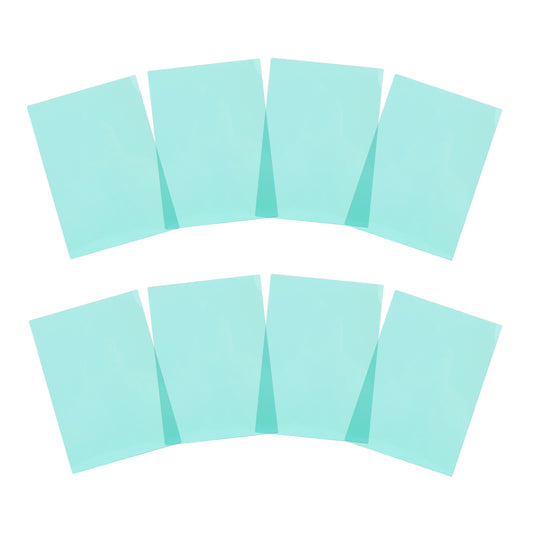 Pack of 8 A5 Plain Cyan Dyslexia Overlay Reading Sheets – PET Material, Rounded Corners