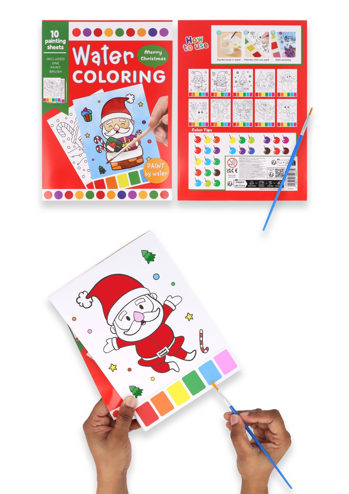 Christmas Water Colouring Set (21cm x 15cm)