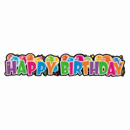 4.5ft Happy Birthday Giant Jointed Banner