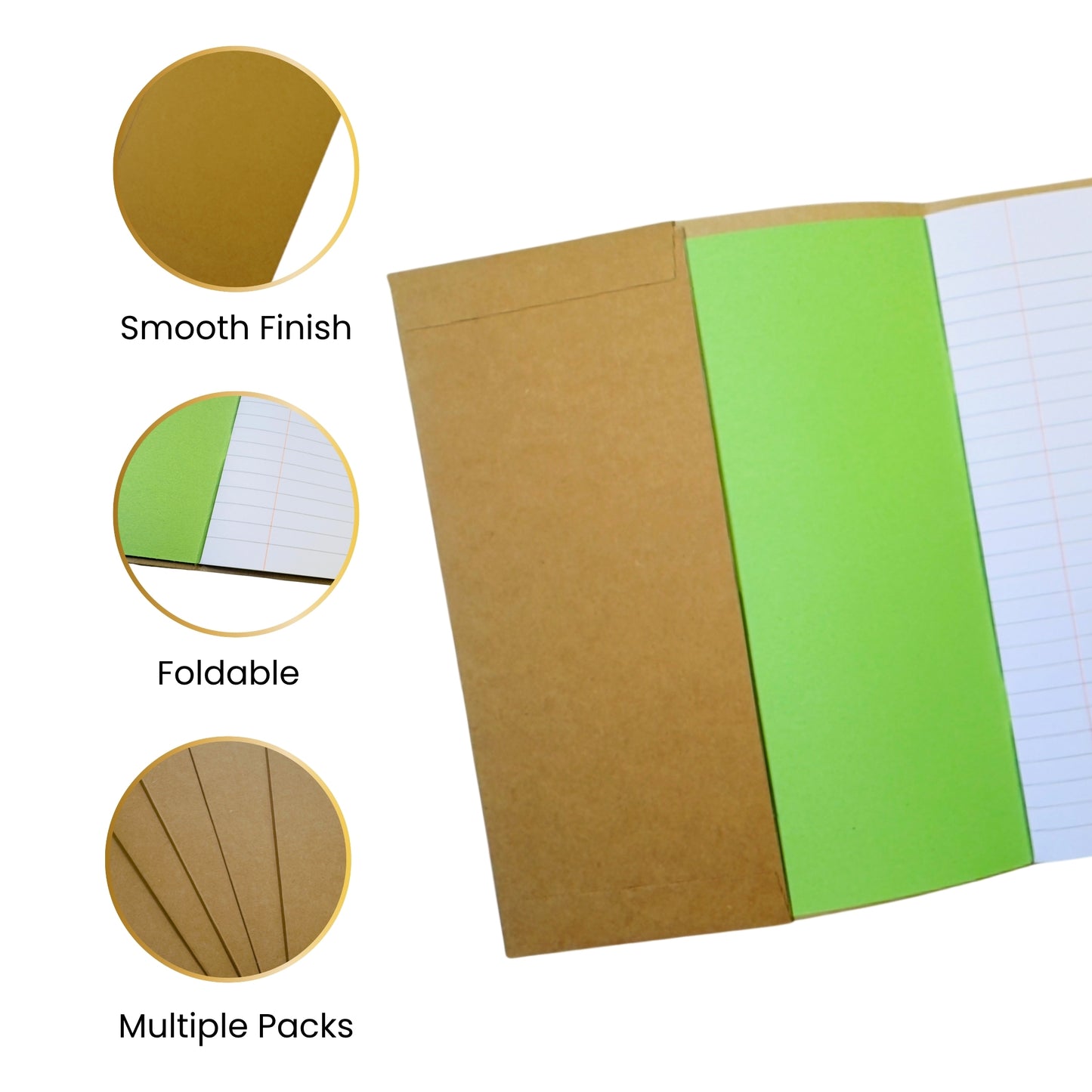 Pack of 50 9x7" Kraft Paper Exercise Book Covers by Janrax