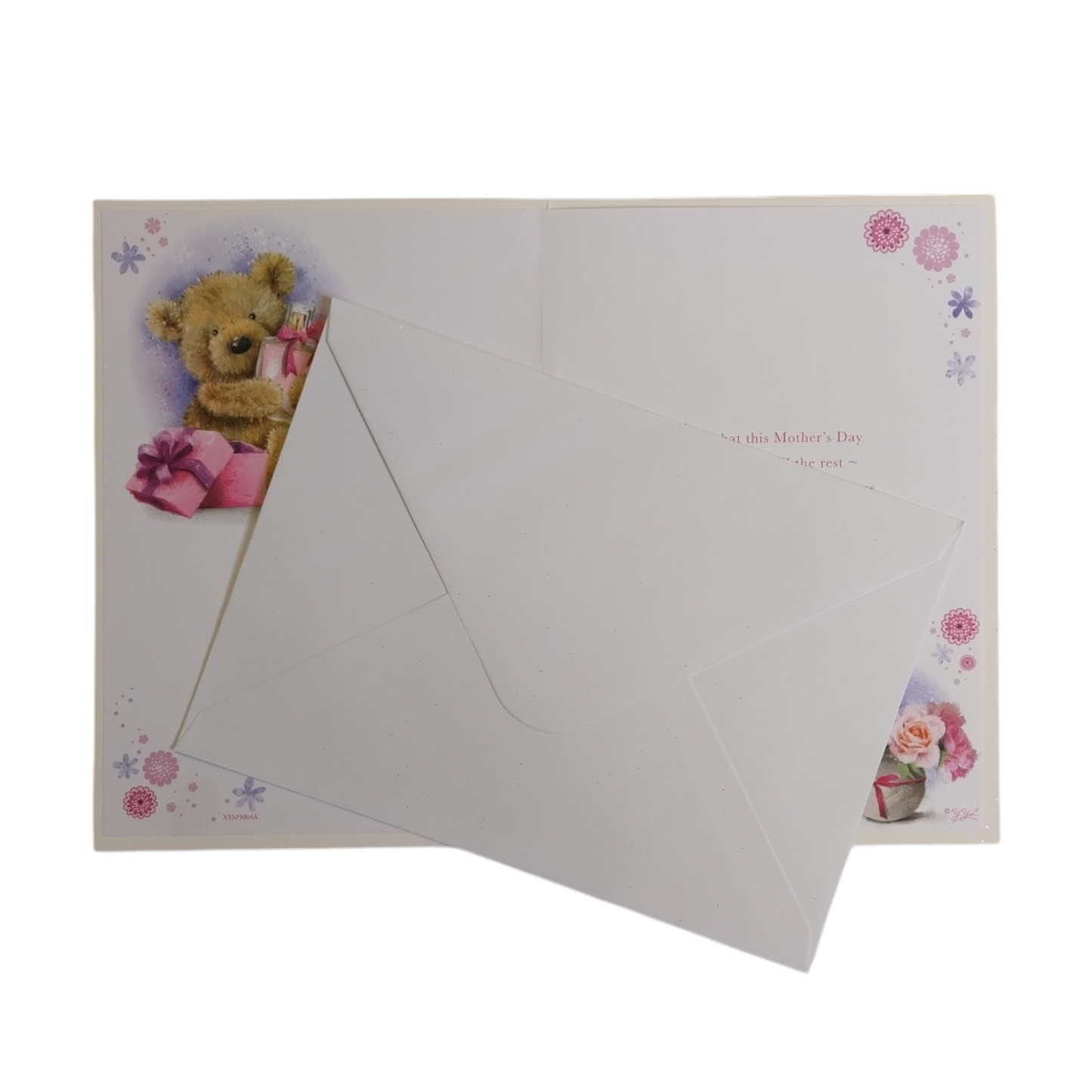 To My Wife Cute Teddy With Perfume Bottle Design Mother's Day Card