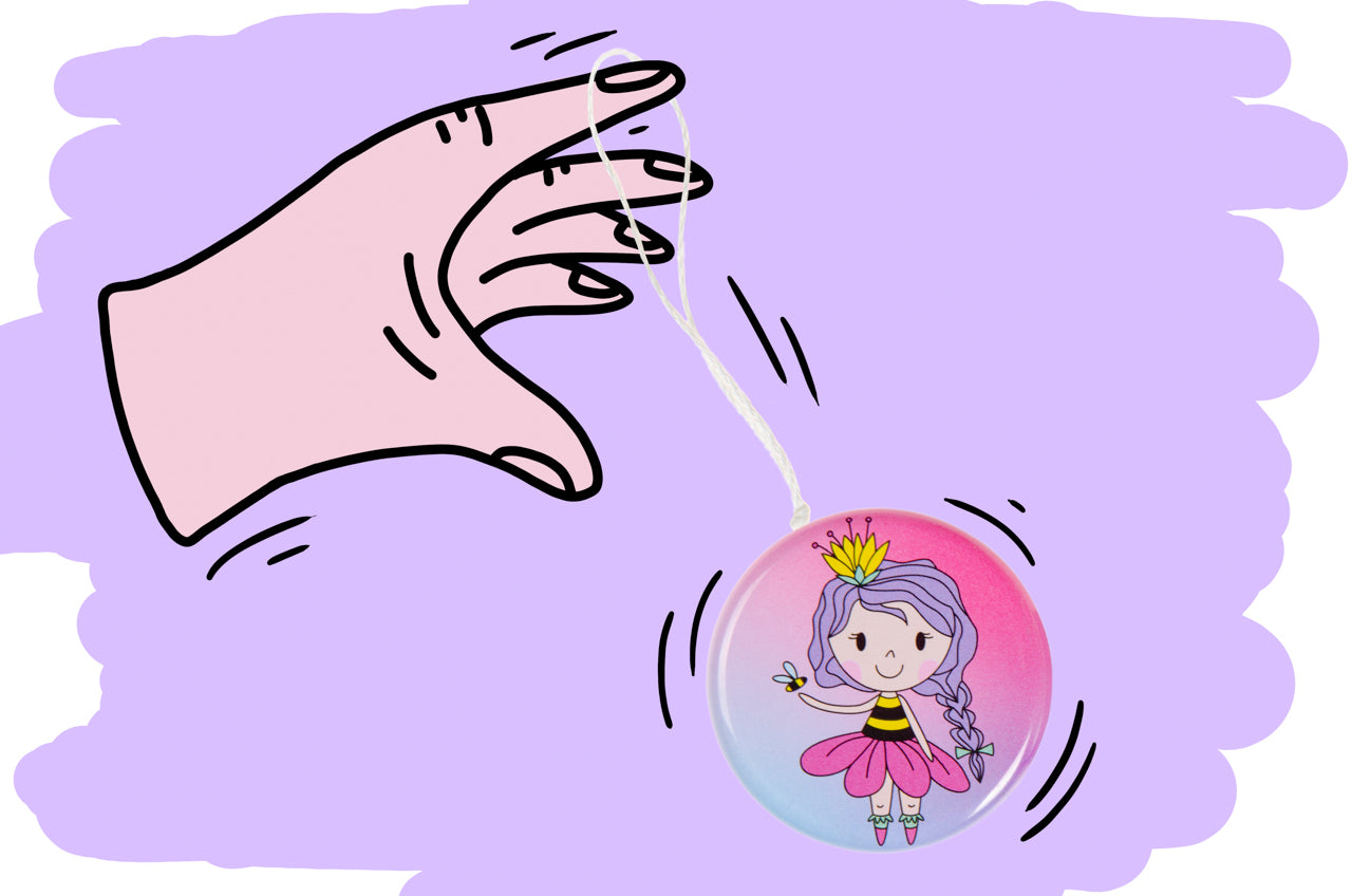 Pack of 24 Metal Yo-Yo Princess Return Tops