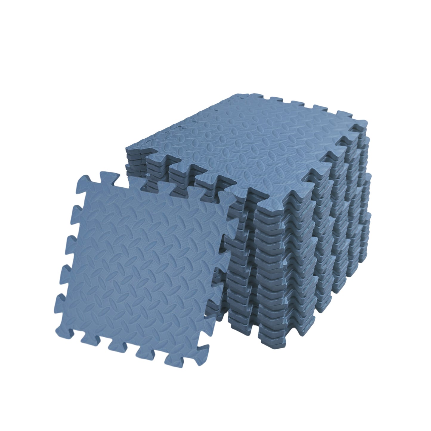 Pack of 4 30x30cm Blue Grey Coloured 1cm Thick EVA Foam Mats