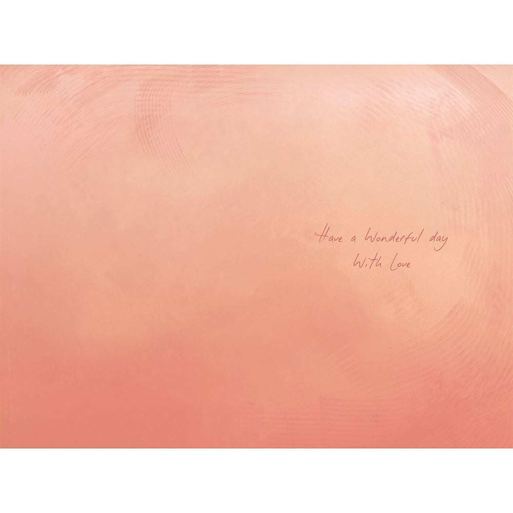 Bear On Gate With Flowers Softly Drawn Mother's Day Card