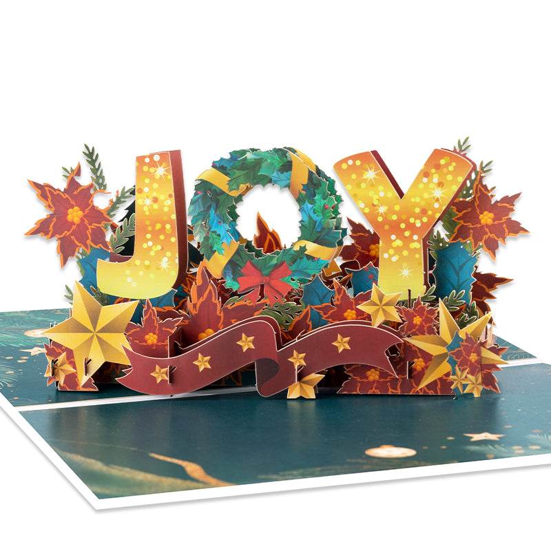 Joy in Bloom 3D Christmas Pop Up Card