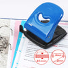 Metal Blue Medium Duty Hole Punch with Paper Measure Indicator