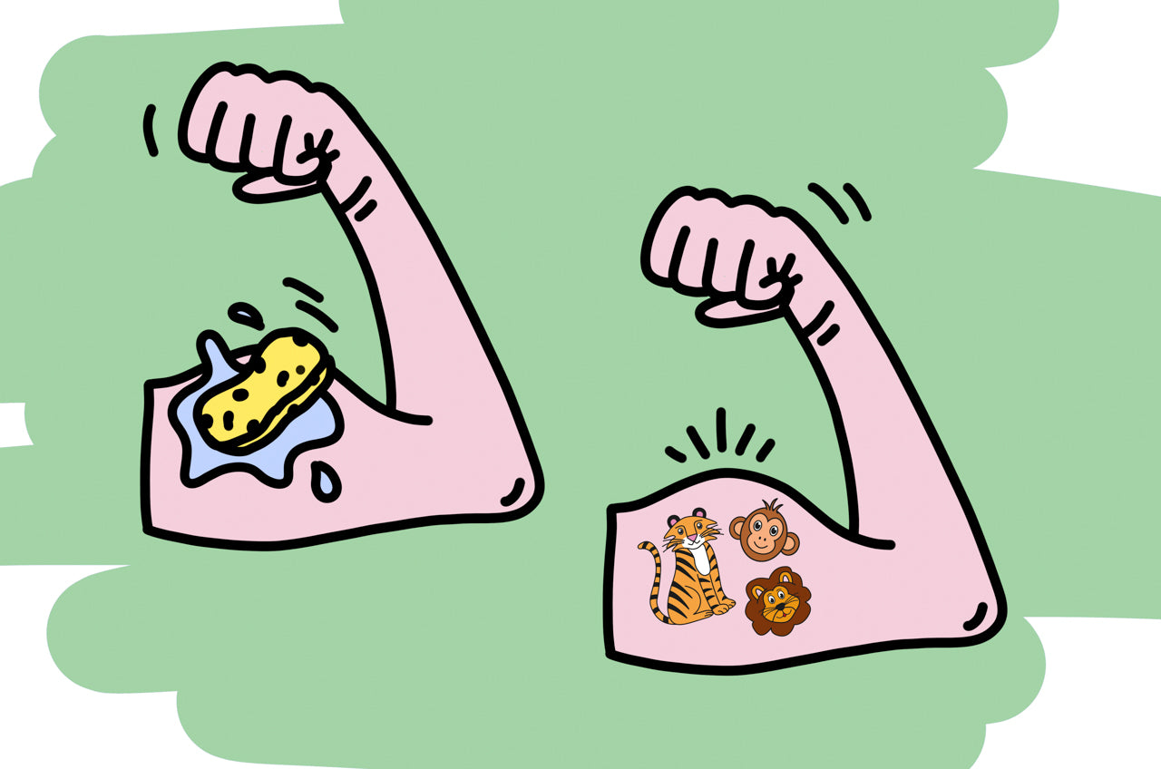 12 Pieces Wild Animal Tattoos