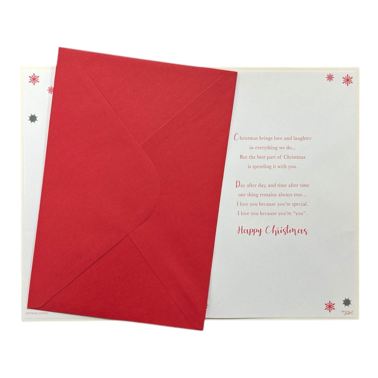 To The Man In My Life Baubles Decorative Wreath Design Christmas Card