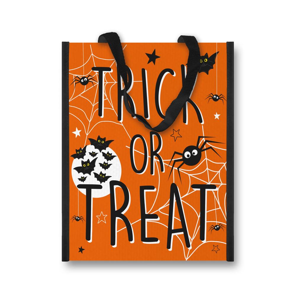 Pack of 12 Halloween Trick or Treat PP Woven Treat Bags