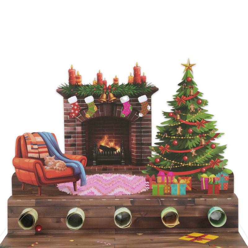Fireside Cheer 3D Pop Up Christmas Money Gift Card