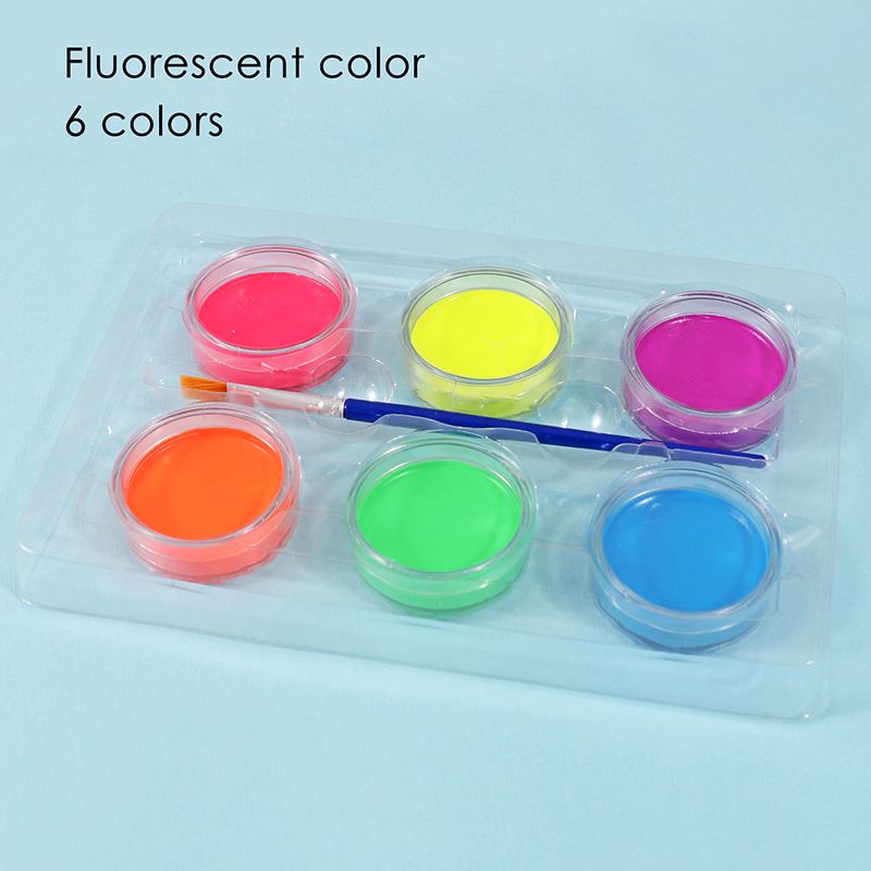 Pack of 6 Neon Colour Face Paints