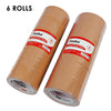 Pack of 6 48mm x 100m Brown Sticky Tape Rolls