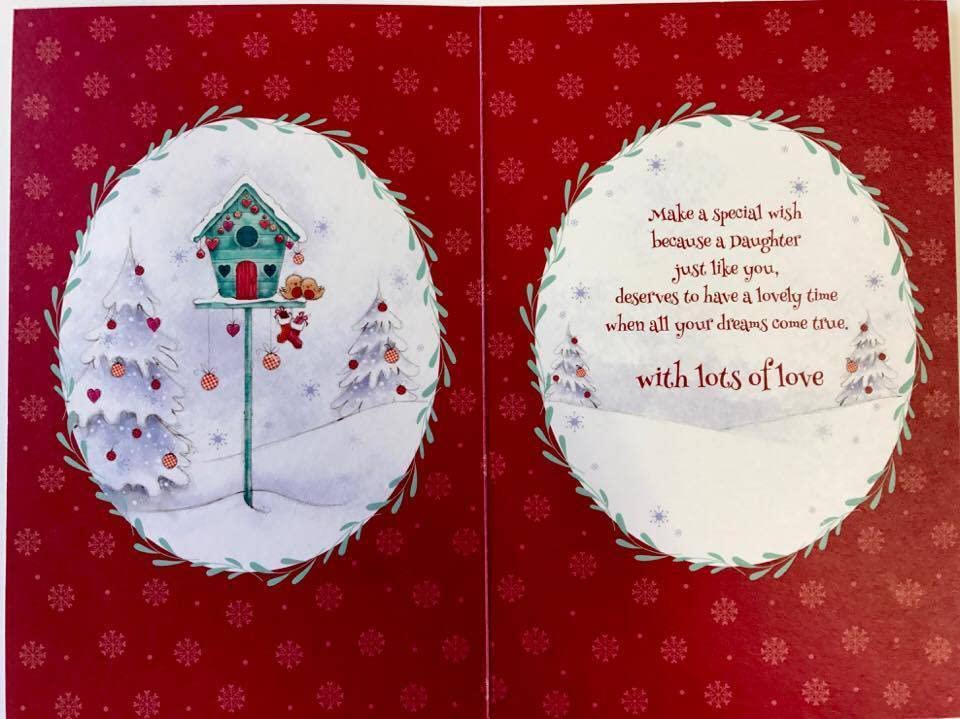 Daughter Cute Christmas Card 