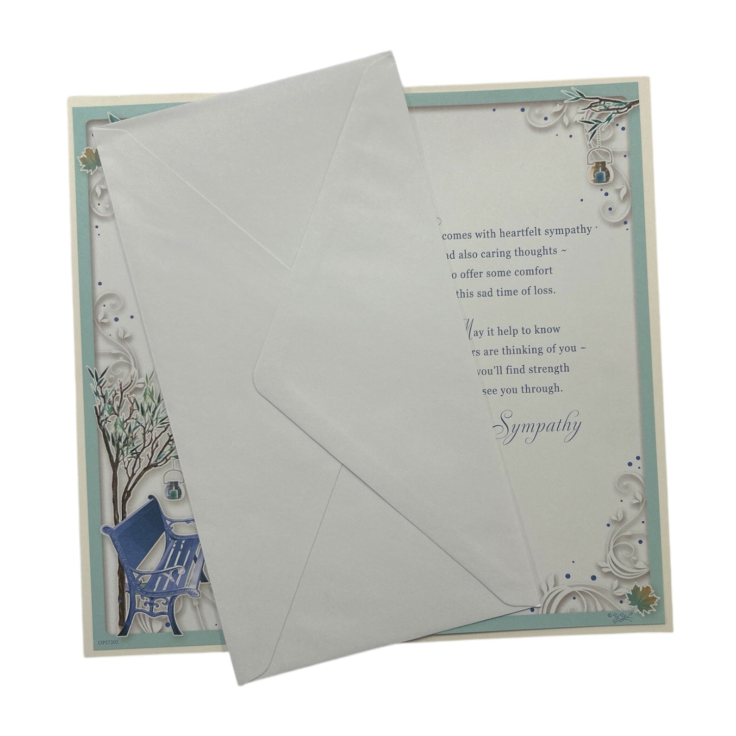 From Both of Us Autumn Design Sympathy Opacity Card