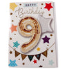 Happy Birthday 9 Balloon Boutique Greeting Card