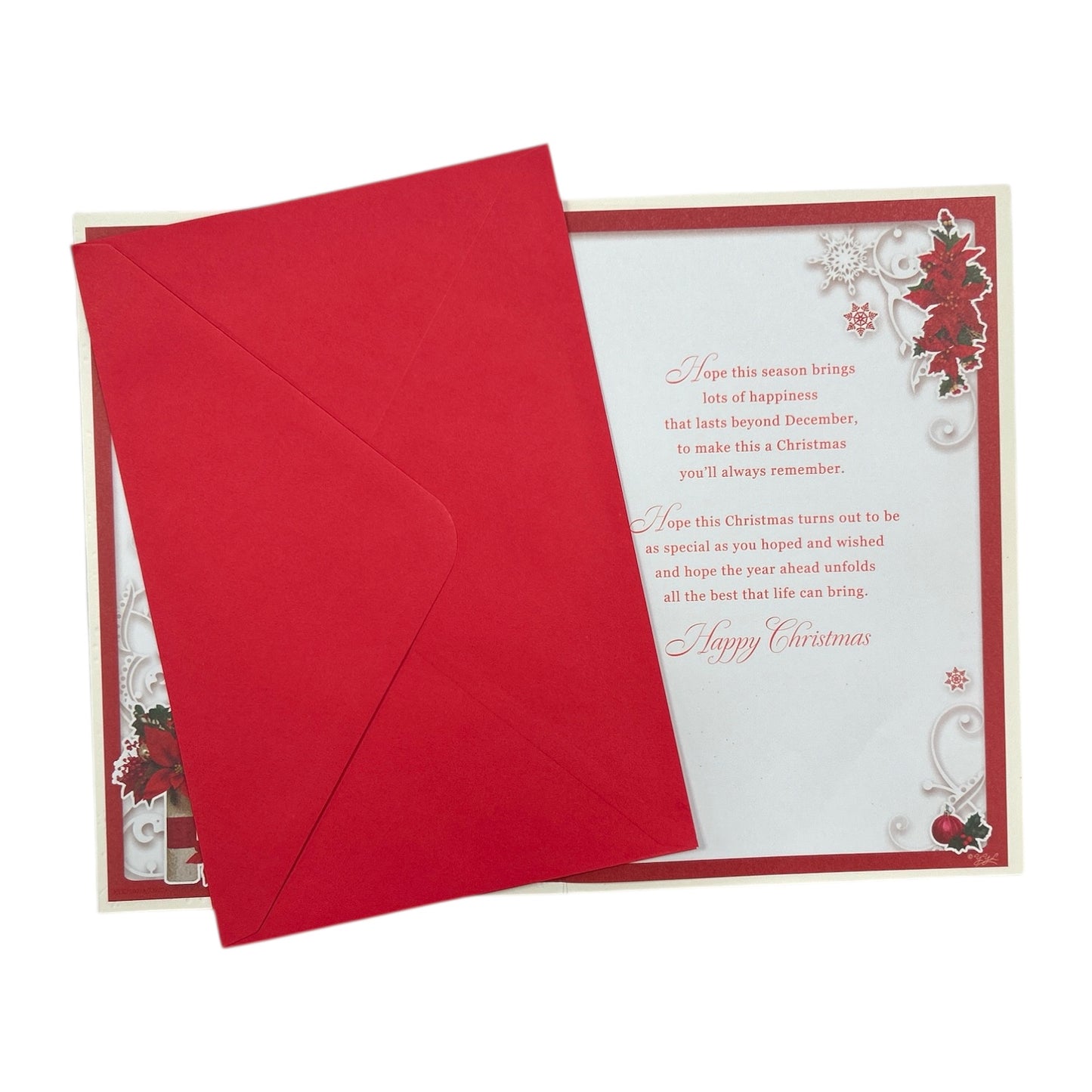 With Love Nanna Poinsettia & Presents Christmas Card