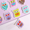 Pack of 9 Owl or Cupcake Novelty Erasers