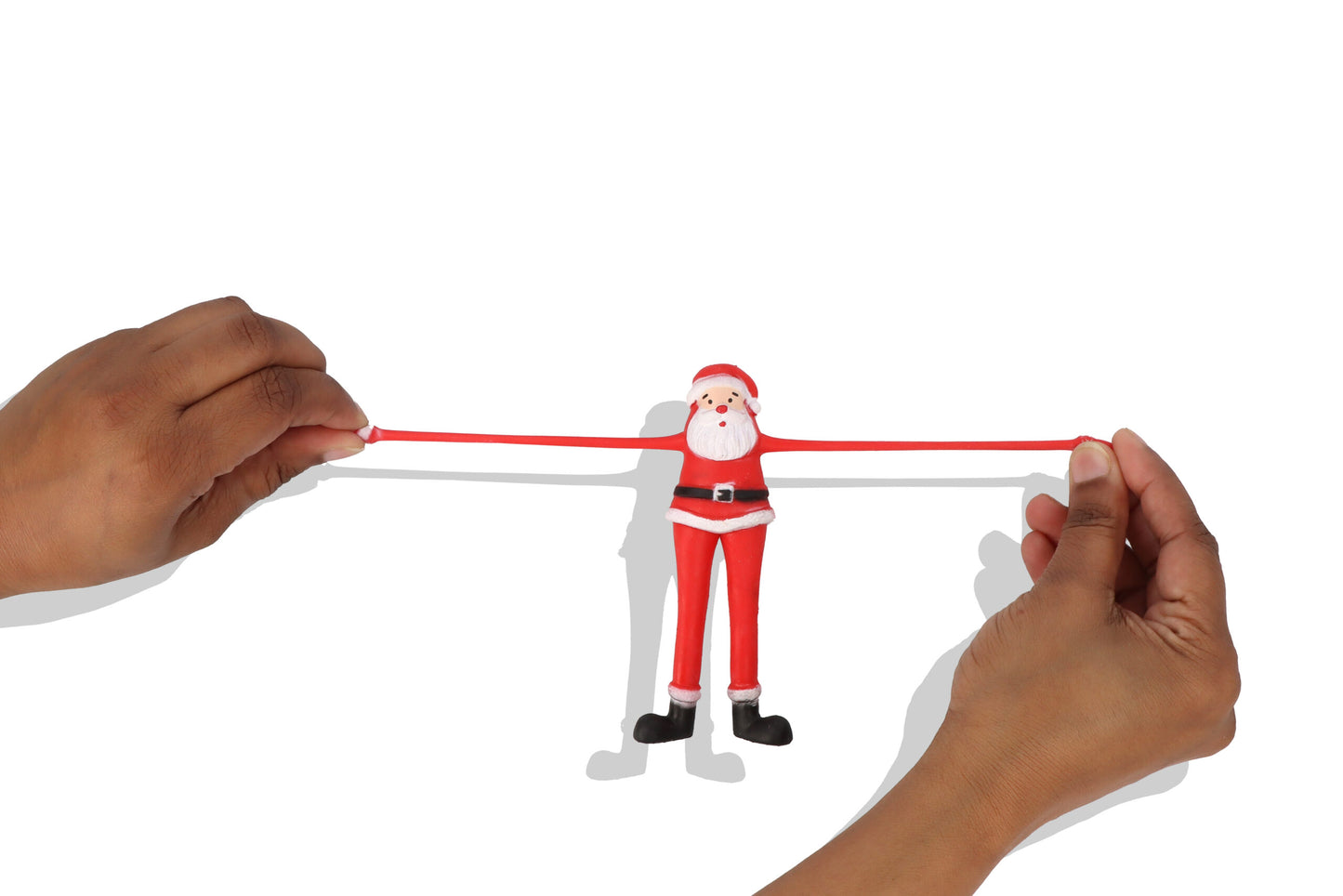 Pack of 6 Christmas Stretchy Santas 11.5CM