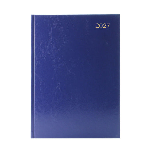 2027 A5 Week To View Blue Desk Diary KFA53BU27