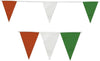 Green, Red and White Bunting 10m with 20 Pennants