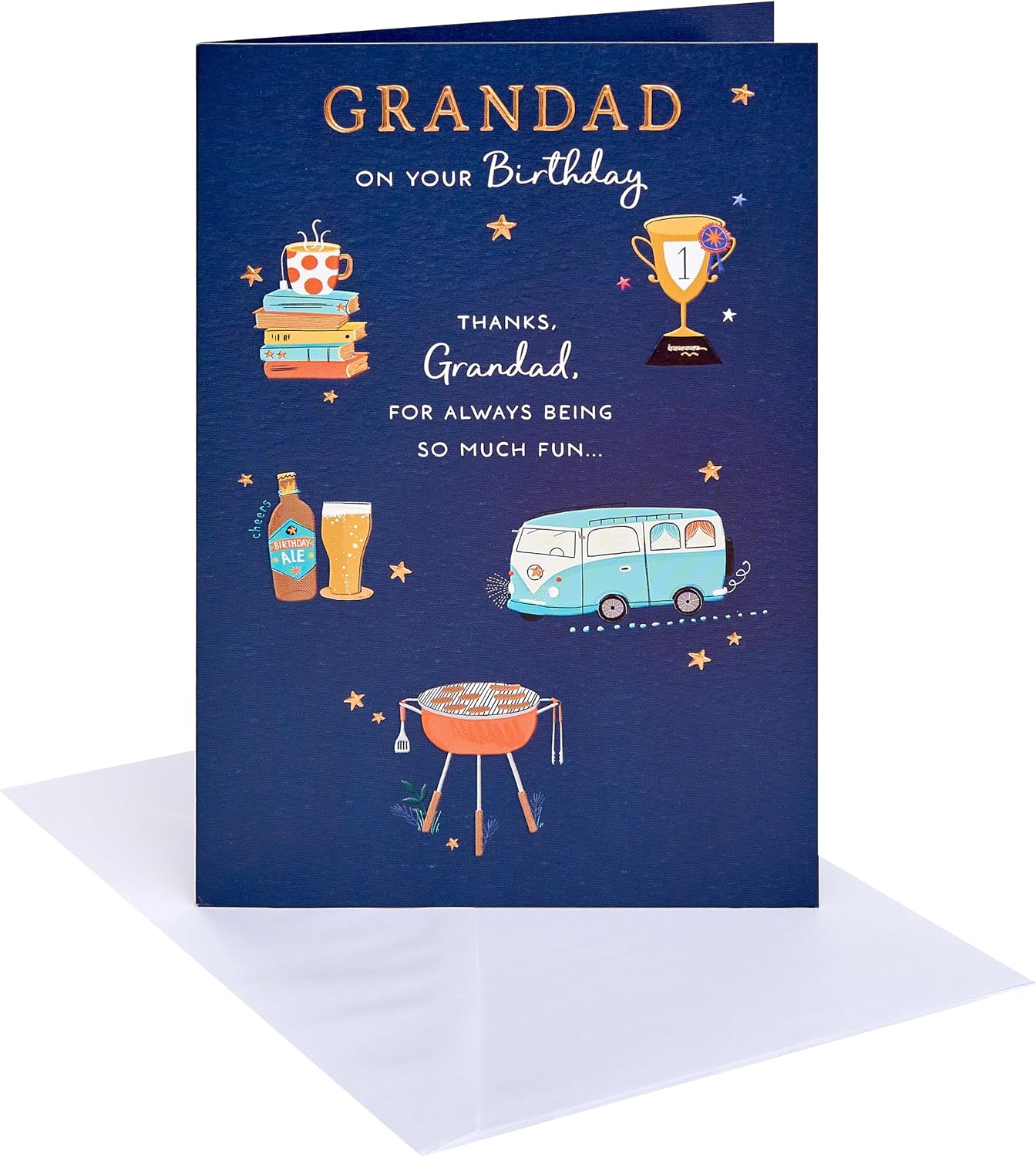 Hobby Icons Design Grandad Birthday Card