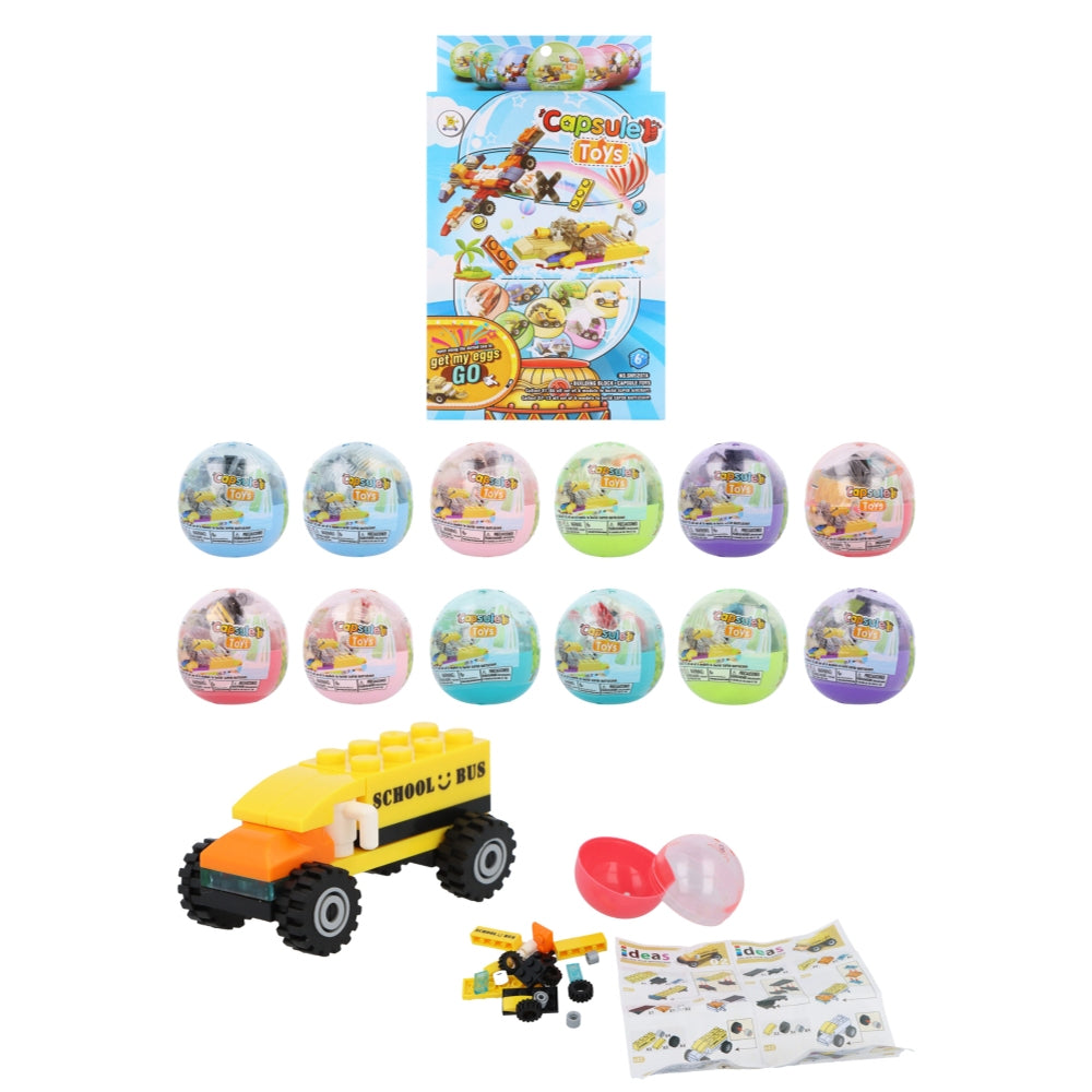 Vehicle Blocks Kit in Capsule (6.5cm)