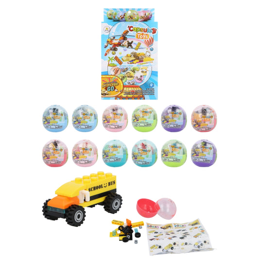 Vehicle Blocks Kit in Capsule (6.5cm)