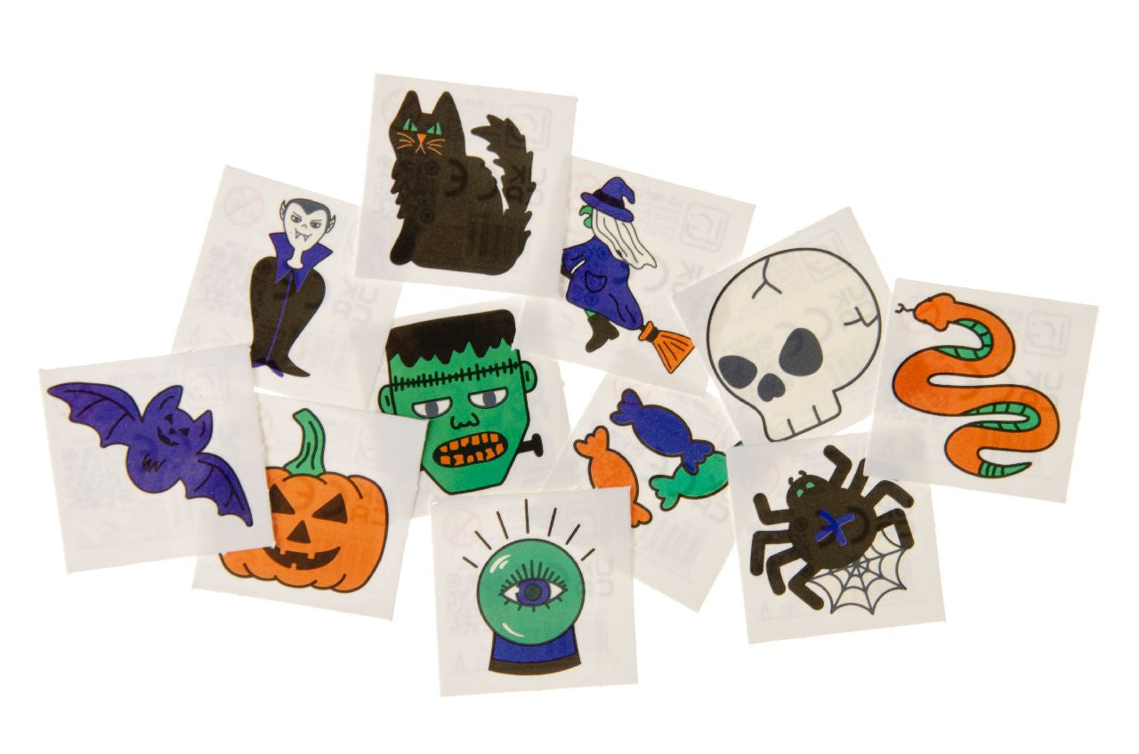 48 Pack of 12 Pieces Halloween Tattoos