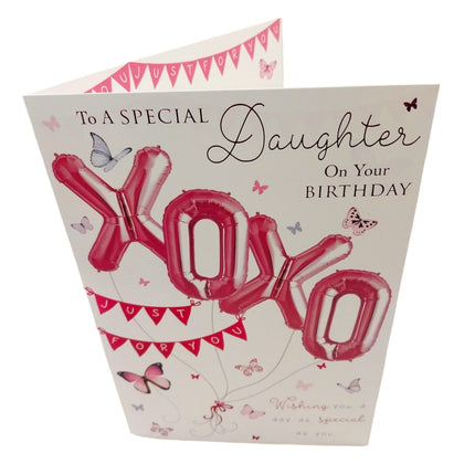 To a Special Daughter on Your Birthday Balloon Boutique Greeting Card
