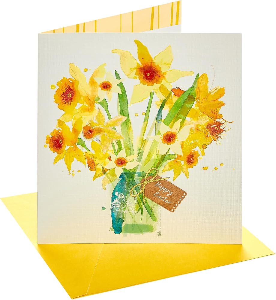 Daffodils Design Easter Card