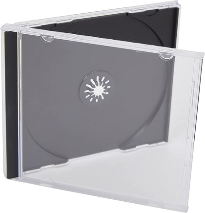Pack of 10 Q-Connect Black /Clear CD Jewel Cases