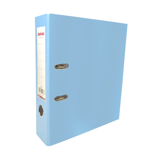 A4 Pastel Blue Paperbacked Lever Arch File by Janrax