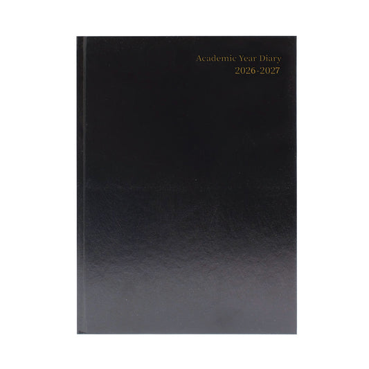 2026-2027 A5 Week To View Black Academic Diary KF3A5ABK26