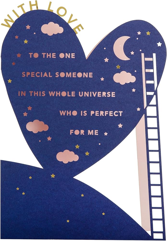 Moon & Stars Design Someone Special Valentine's Day Card