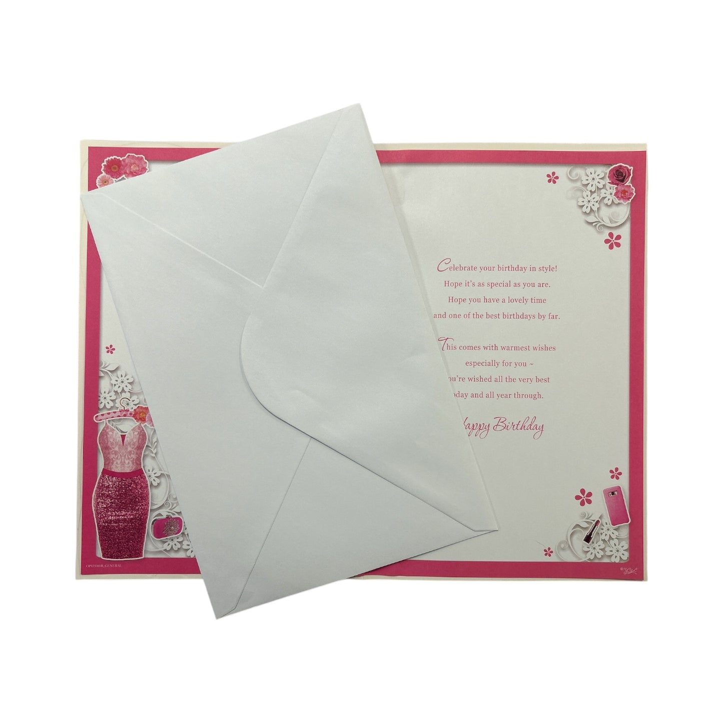 Age 21 Pink Dress and Sandals Design Opacity Birthday Card