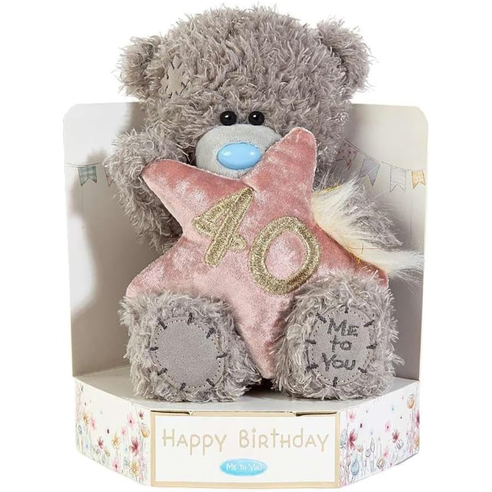 Me to You Tatty Teddy Plush 15cm High 40th Birthday Bear On Luxury Gift Plinth Official Collection